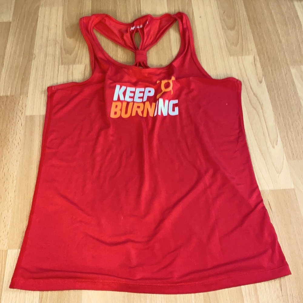Orangetheory ‘Keep Burning’ racer back tank top